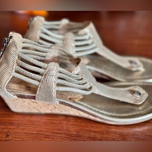 Donald J. Pliner Gold Sandals